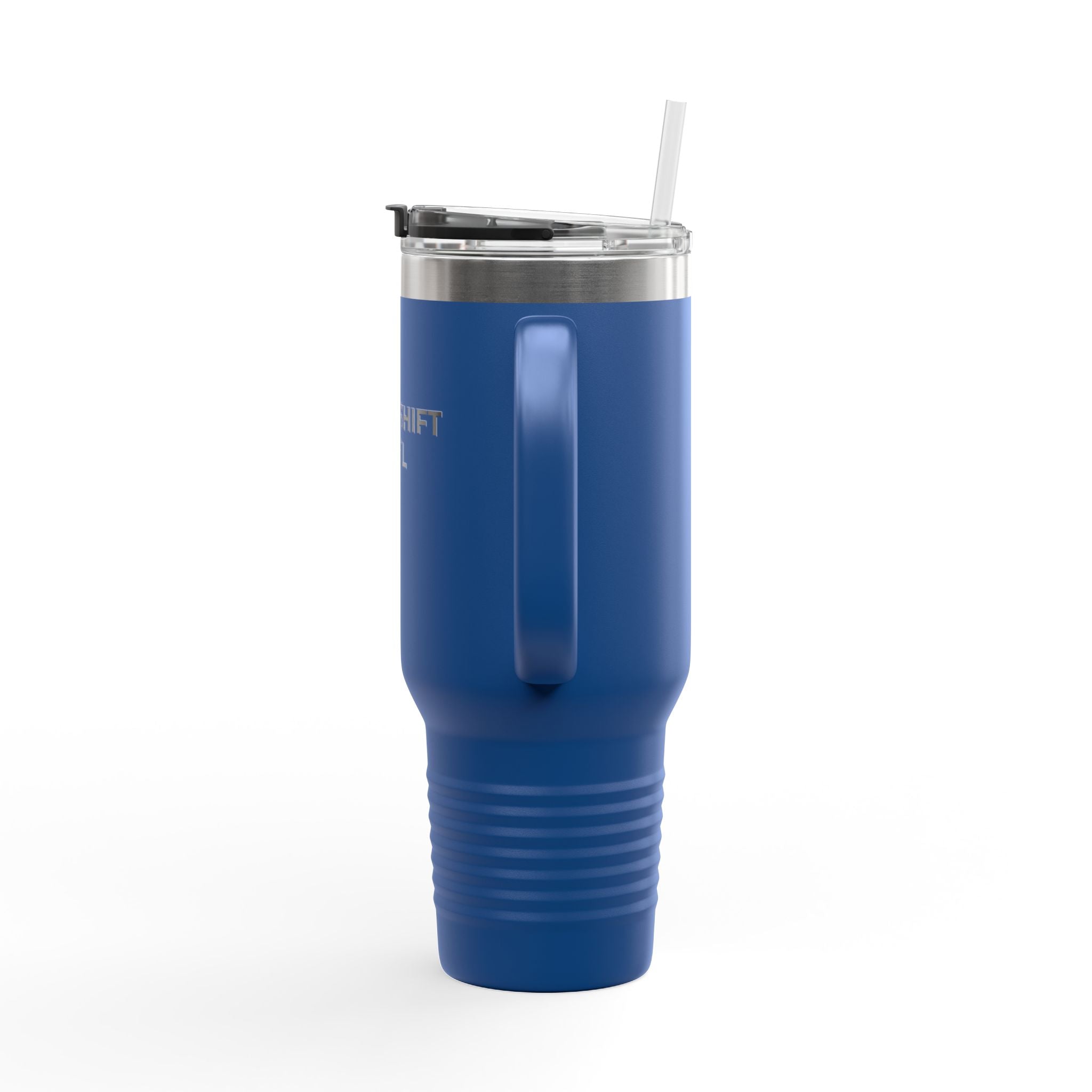 NIGHT SHIFT  FUEL: 40oz Tumbler - Insulated Travel Mug (Handle + Straw)