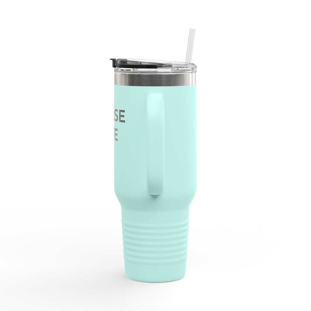 NURSE LIFE: 40oz Tumbler - Insulated Travel Mug (Handle + Straw)