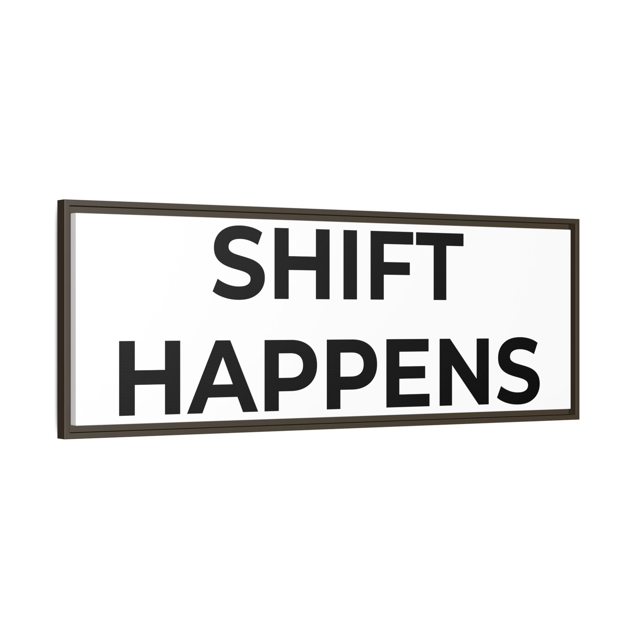 SHIFT HAPPENS: Framed Canvas – Modern Minimal Wall Decor