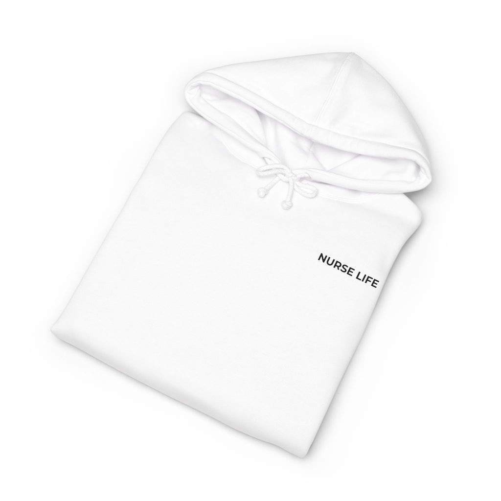 NURSE LIFE: Minimal Left Chest Hoodie (Heavyweight Fleece)