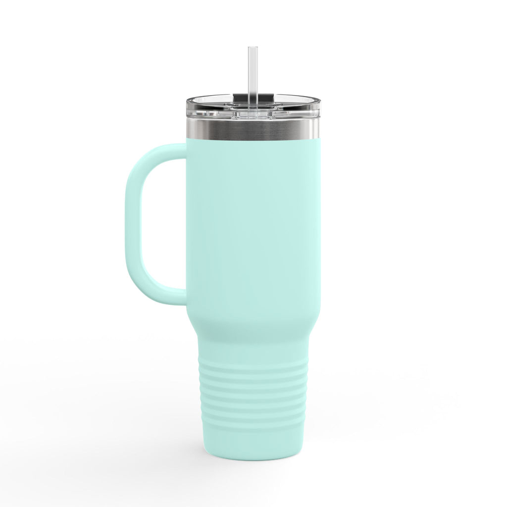 NIGHT SHIFT  FUEL: 40oz Tumbler - Insulated Travel Mug (Handle + Straw)