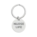 NURSE LIFE: Engraved Keychain