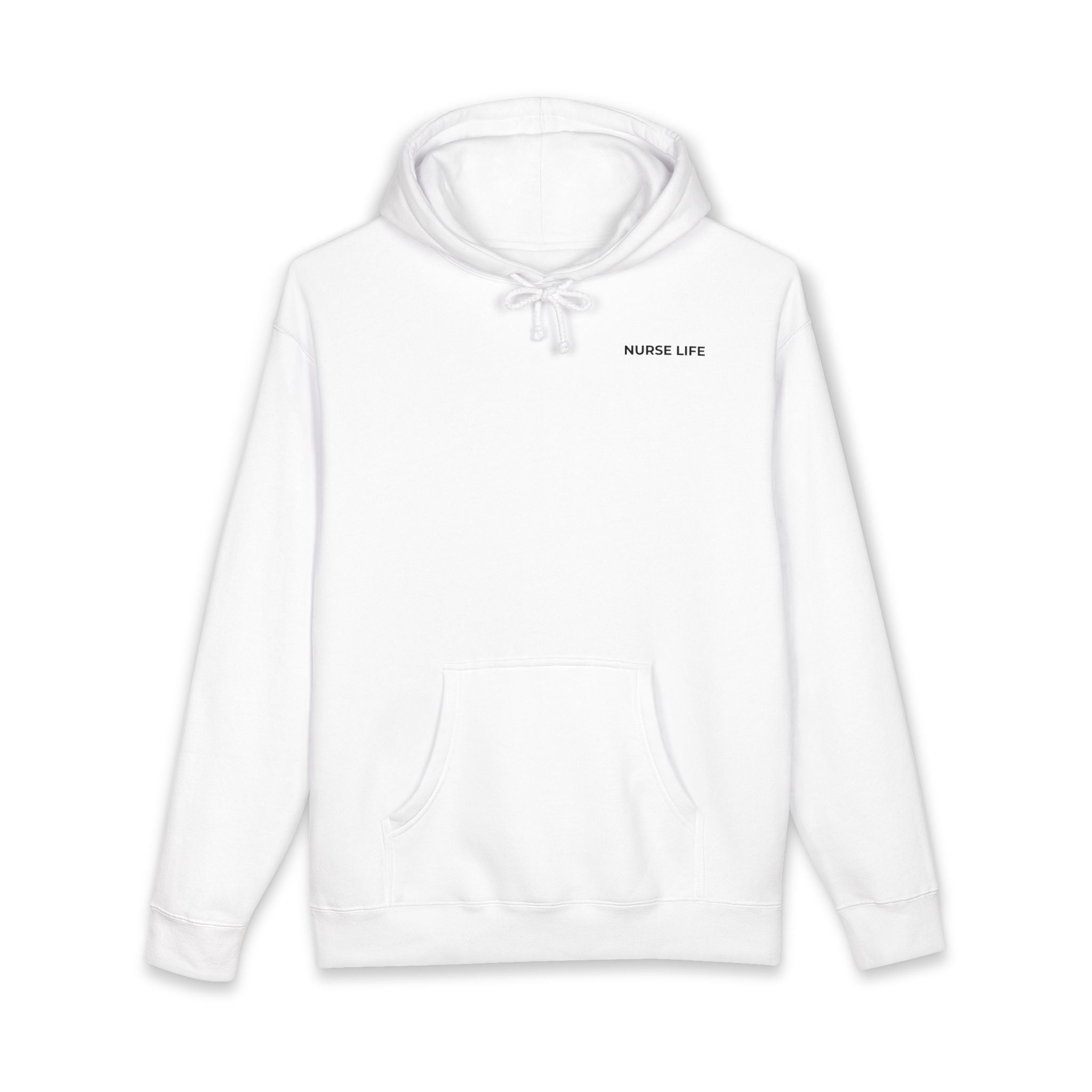 NURSE LIFE: Minimal Left Chest Hoodie (Heavyweight Fleece)