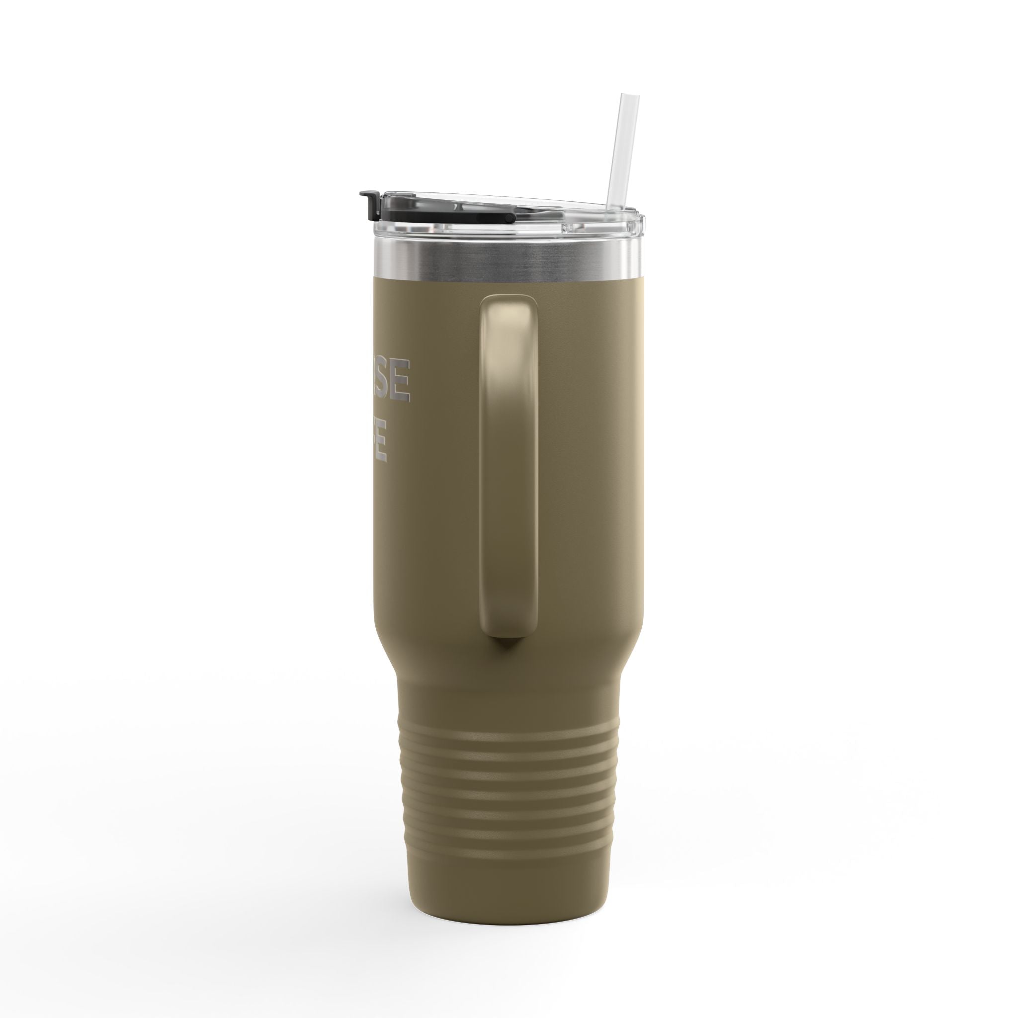 NURSE LIFE: 40oz Tumbler - Insulated Travel Mug (Handle + Straw)