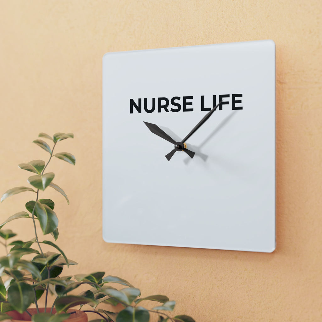 NURSE LIFE: Acrylic Wall Clock