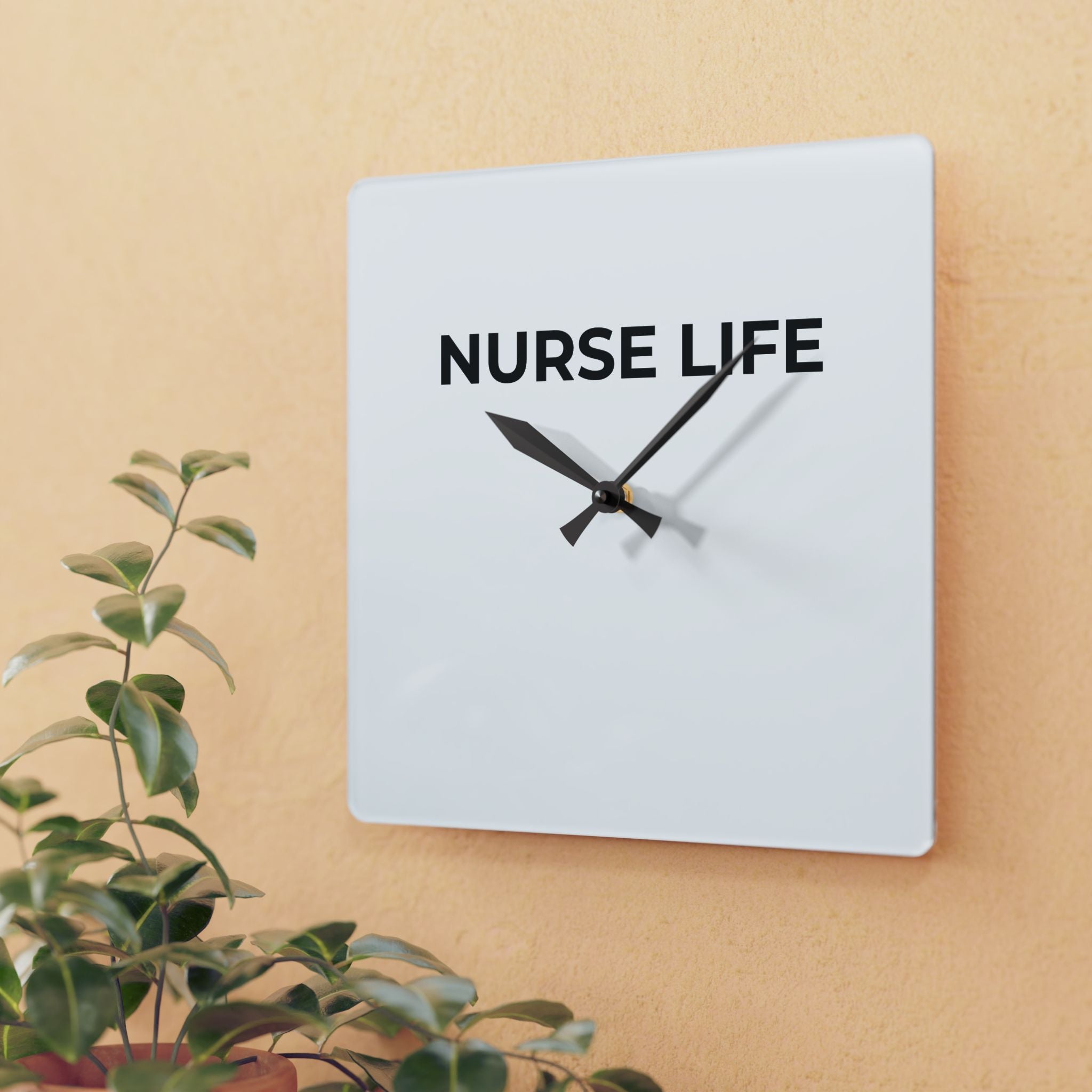 NURSE LIFE: Acrylic Wall Clock