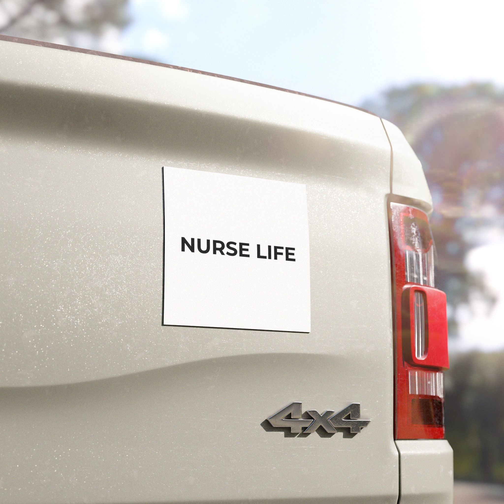 NURSE LIFE: Weatherproof Car Magnet (Matte, 3 Sizes)