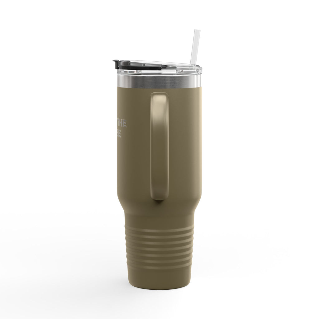 Copy of NIGHT SHIFT  FUEL: 40oz Tumbler - Insulated Travel Mug (Handle + Straw)
