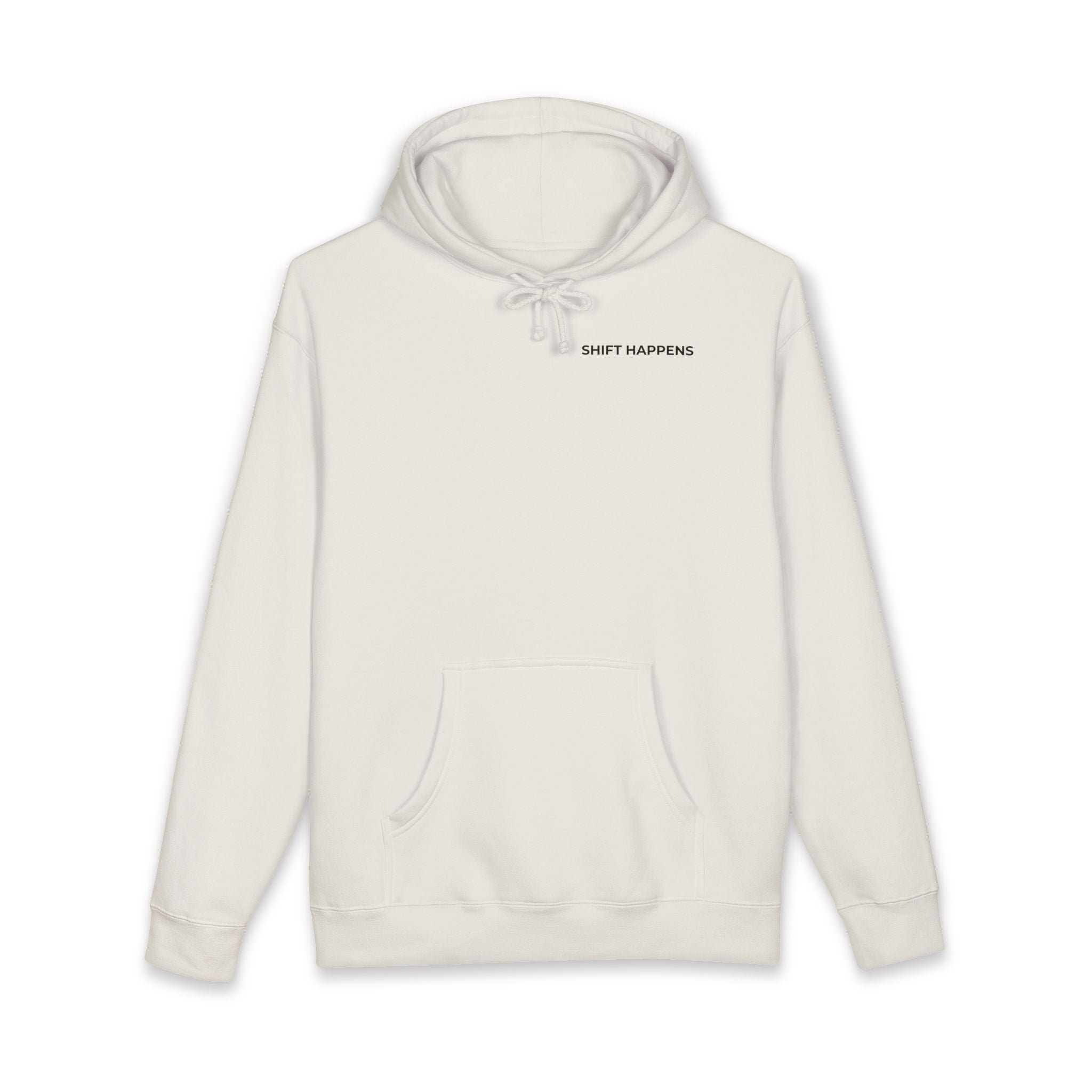 SHIFT HAPPENS: Minimal Left Chest Hoodie (Heavyweight Fleece)