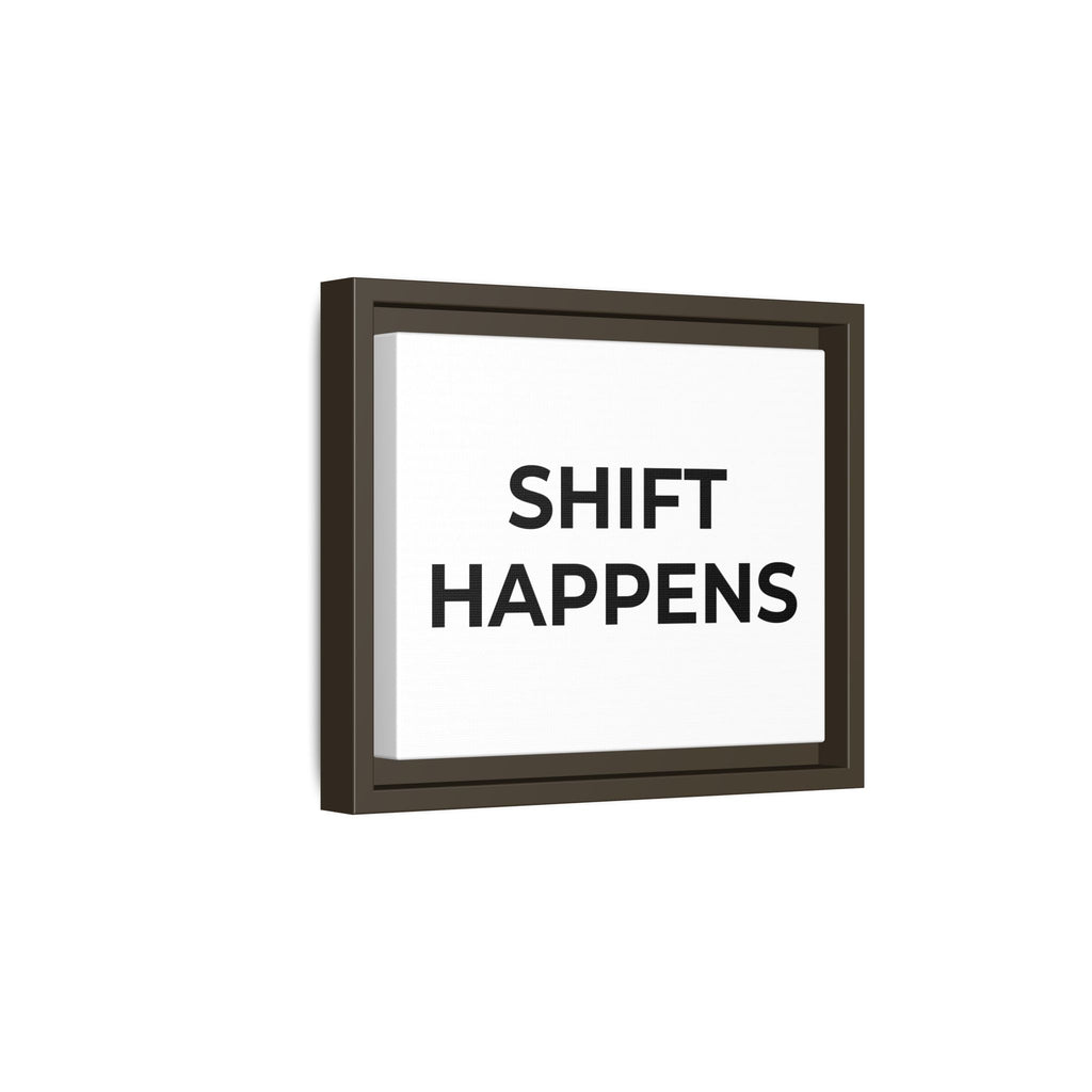 SHIFT HAPPENS: Framed Canvas – Modern Minimal Wall Decor