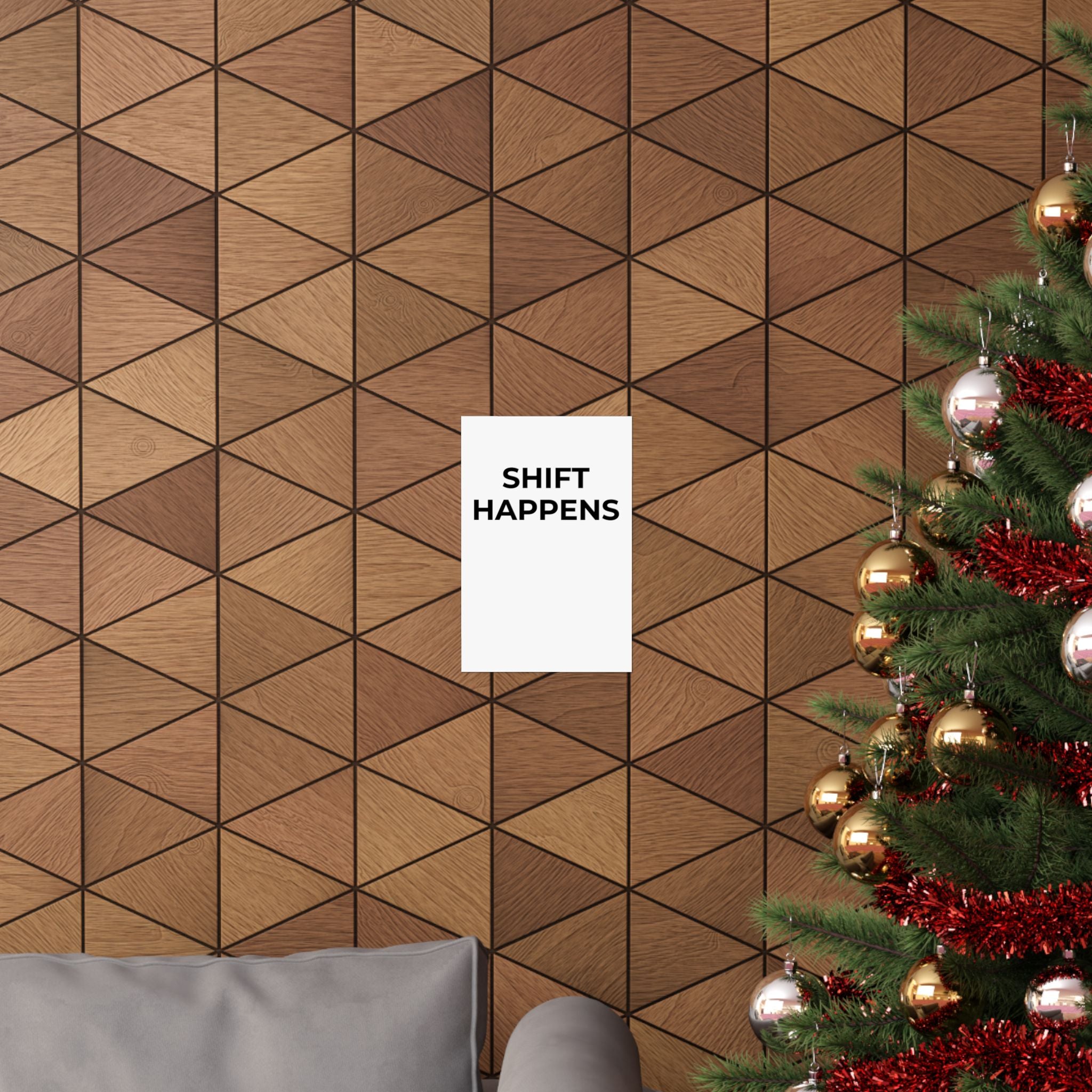 SHIFT HAPPENS: Matte Poster — Minimalist Wall Art