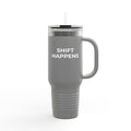 NURSE LIFE: 40oz Tumbler - Insulated Travel Mug (Handle + Straw)