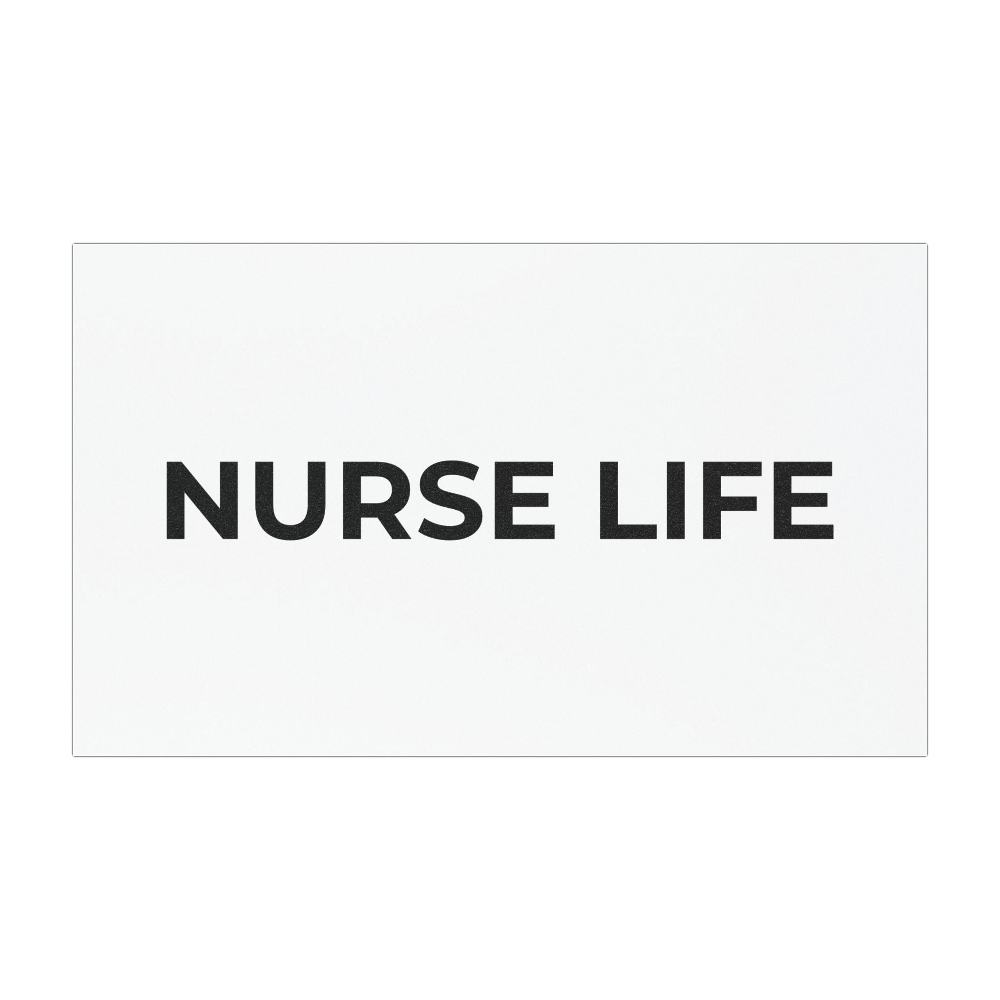 NURSE LIFE: Weatherproof Car Magnet (Matte, 3 Sizes)