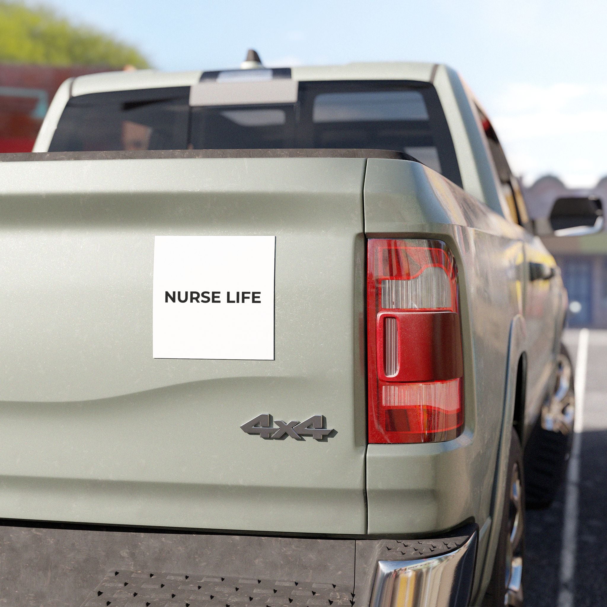 NURSE LIFE: Weatherproof Car Magnet (Matte, 3 Sizes)