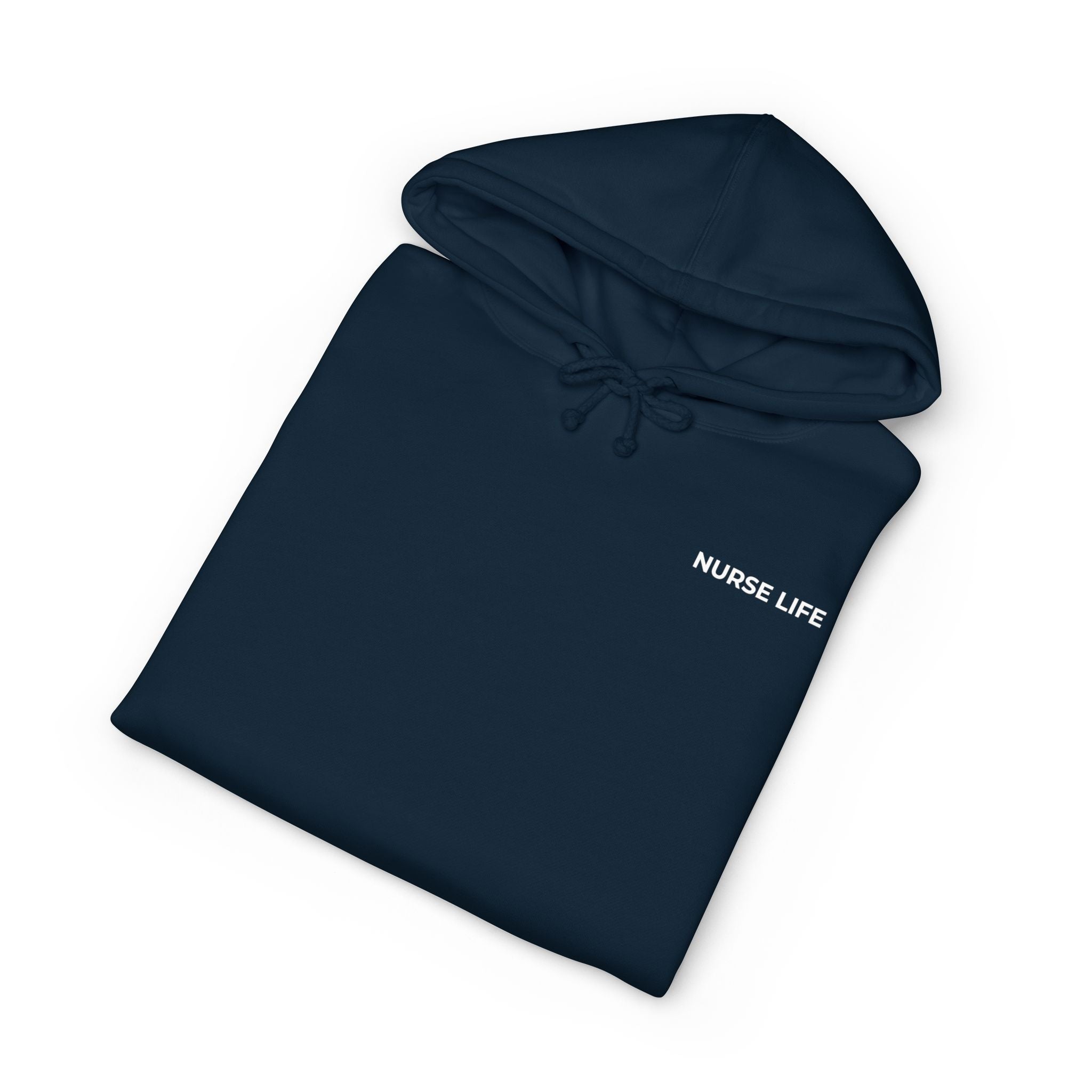 NURSE LIFE: Minimal Left Chest Hoodie (Heavyweight Fleece)