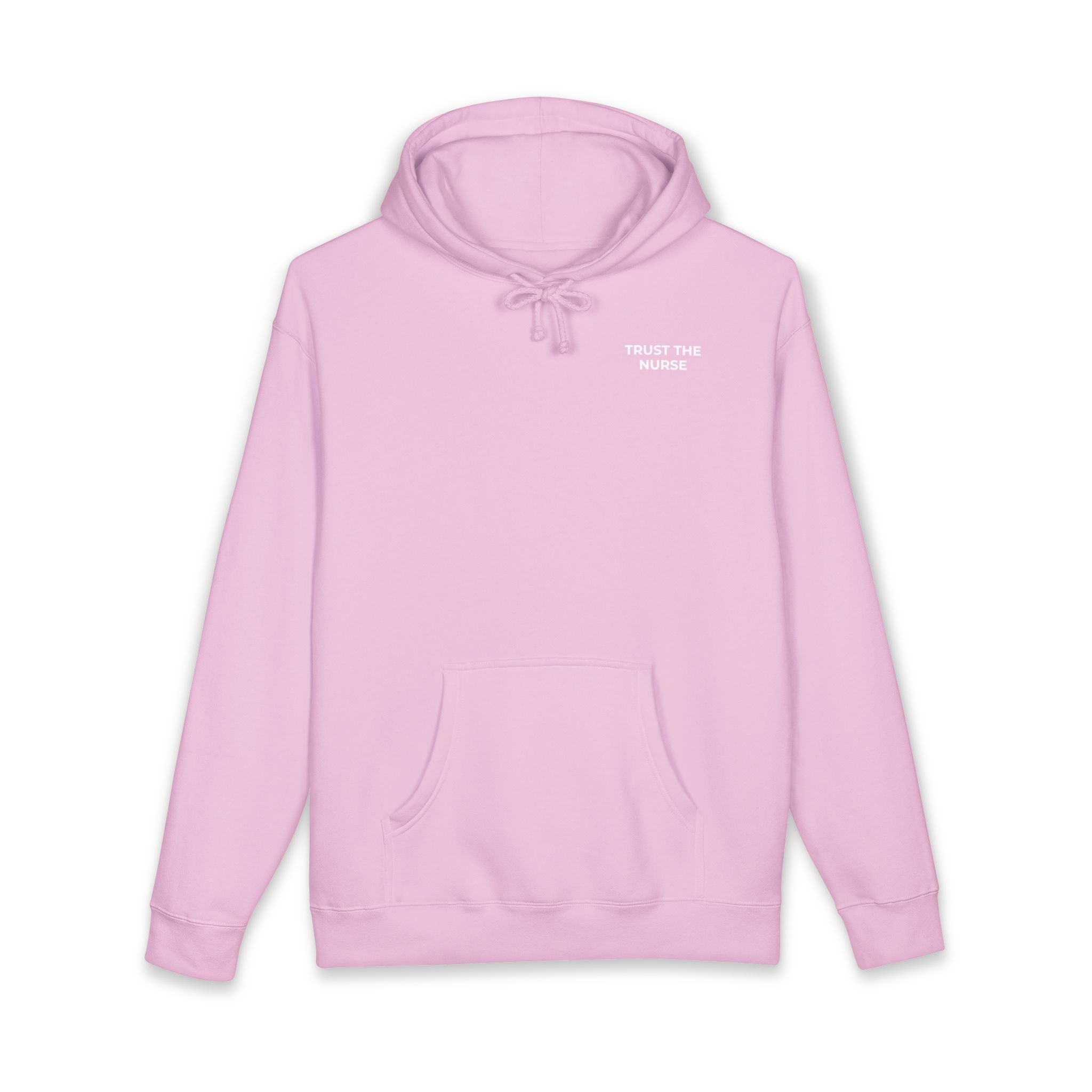 TRUST THE NURSE: Minimal Left Chest Hoodie (Heavyweight Fleece)