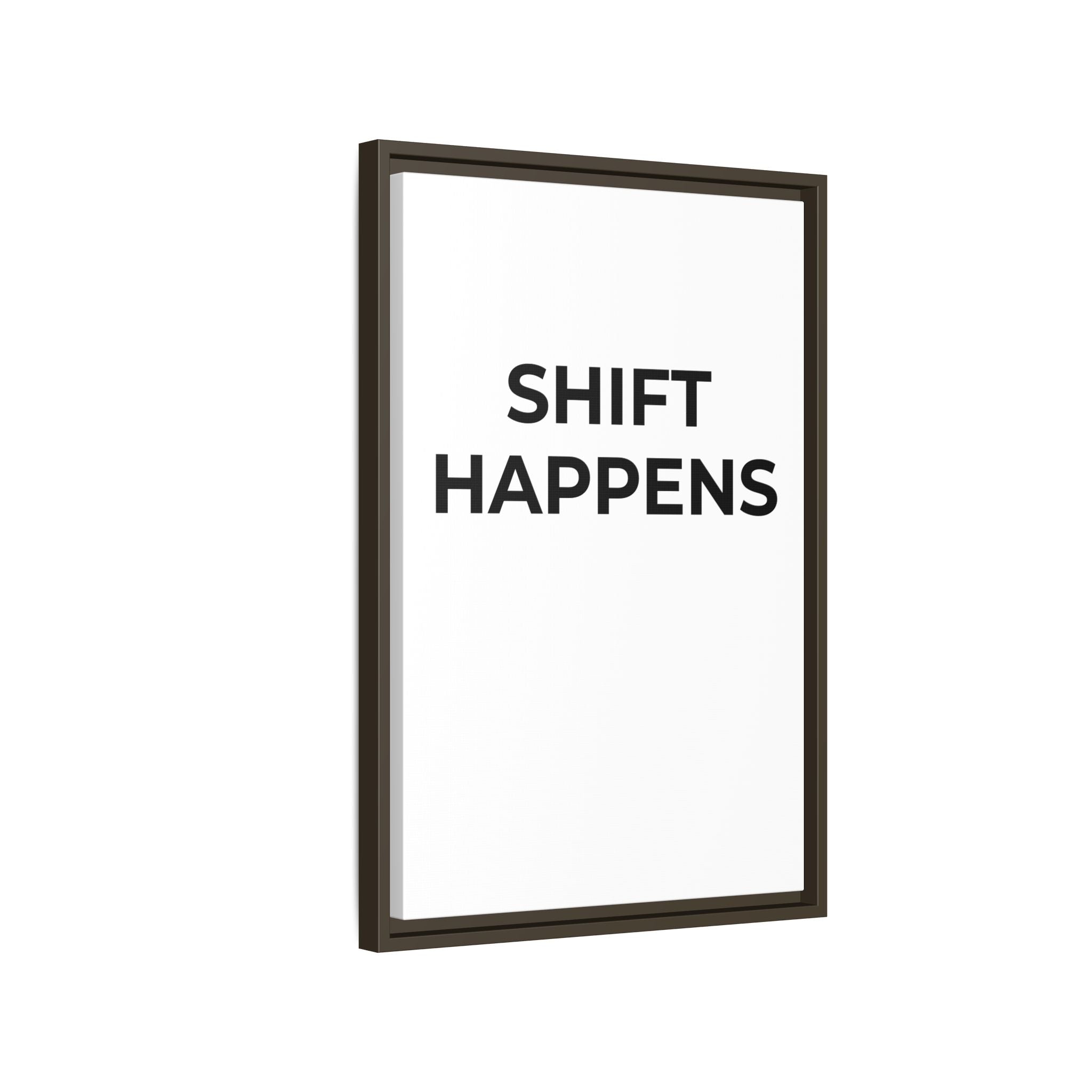 SHIFT HAPPENS: Framed Canvas – Modern Minimal Wall Decor