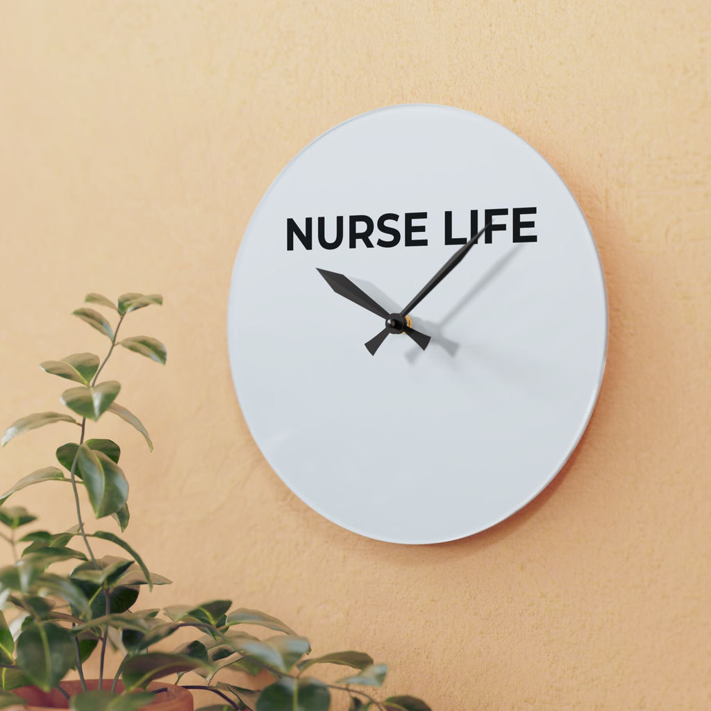 NURSE LIFE: Acrylic Wall Clock