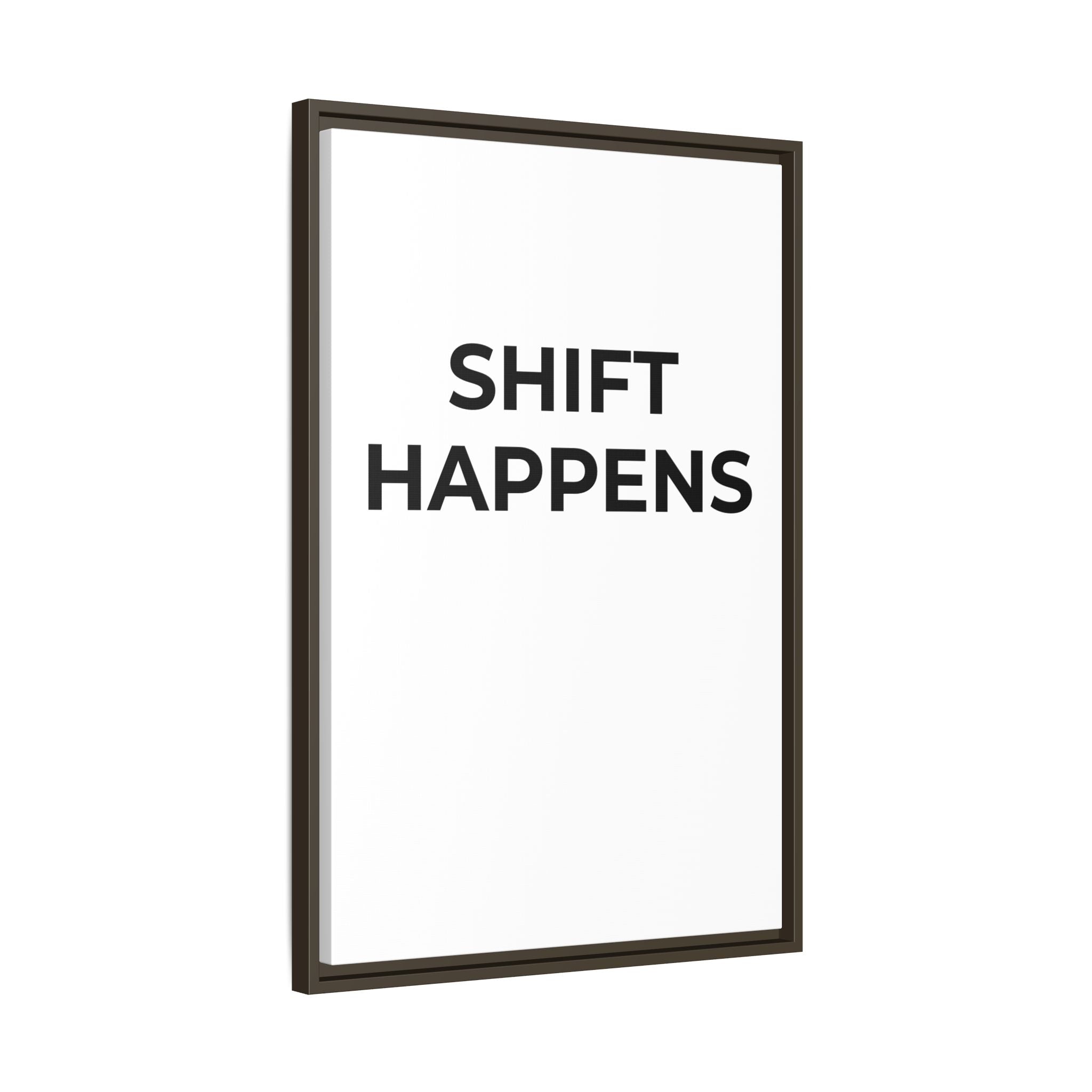 SHIFT HAPPENS: Framed Canvas – Modern Minimal Wall Decor